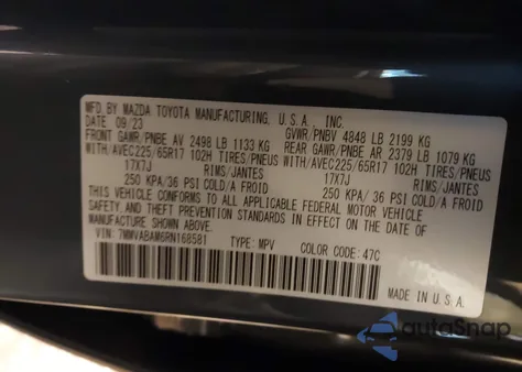 2024 Mazda Cx-50 2.5 S Select from USA, damaged, VIN 7MMVABAM6RN168581